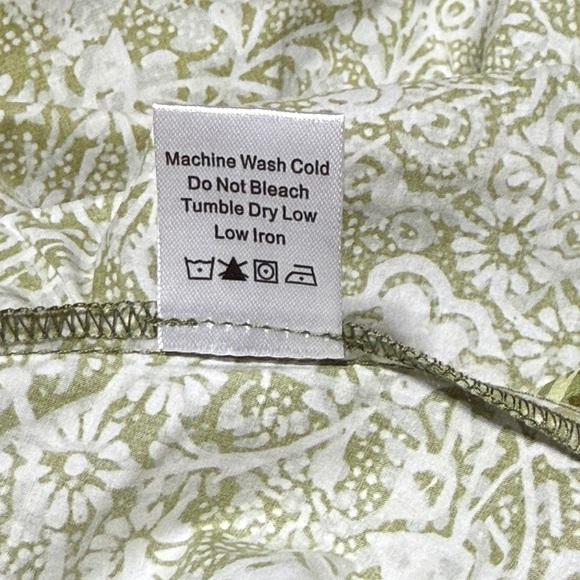 Tuckernuck Bergamot Walker Dress XS NWT Green Floral Midi Cotton Pockets - Picture 10 of 11